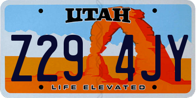 UT license plate Z294JY