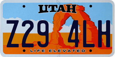 UT license plate Z294LH