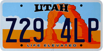 UT license plate Z294LP
