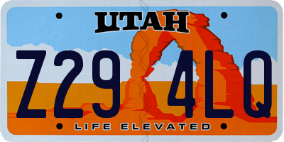 UT license plate Z294LQ