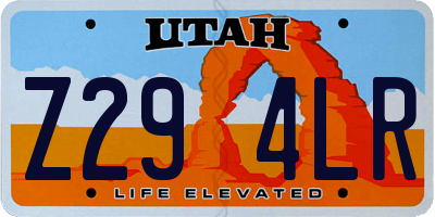 UT license plate Z294LR