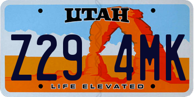 UT license plate Z294MK