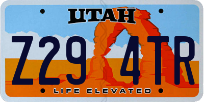 UT license plate Z294TR