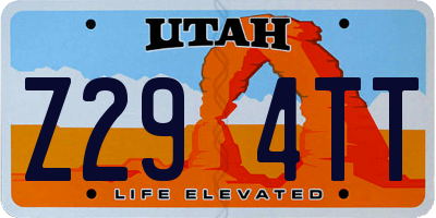 UT license plate Z294TT