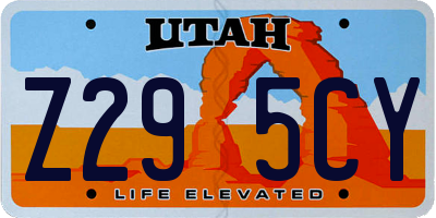 UT license plate Z295CY