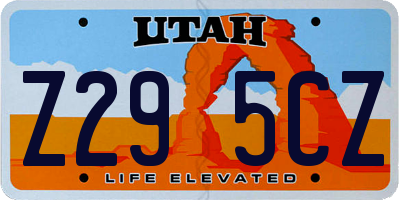 UT license plate Z295CZ