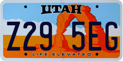UT license plate Z295EG