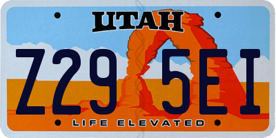 UT license plate Z295EI