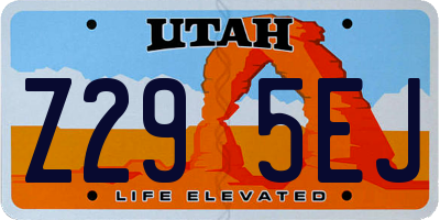 UT license plate Z295EJ