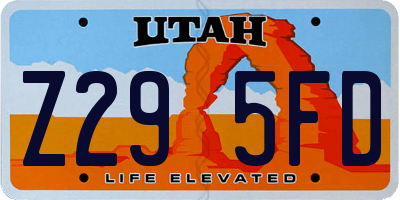 UT license plate Z295FD