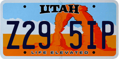 UT license plate Z295IP