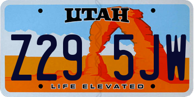 UT license plate Z295JW