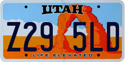 UT license plate Z295LD