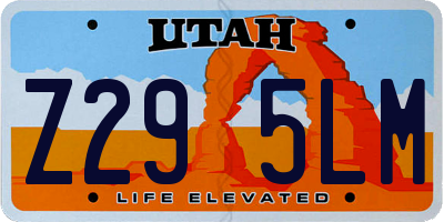 UT license plate Z295LM