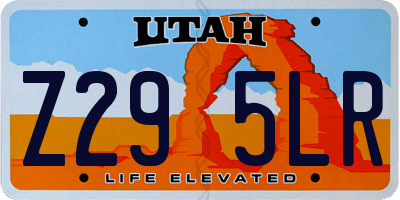 UT license plate Z295LR