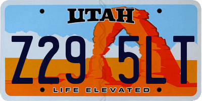 UT license plate Z295LT