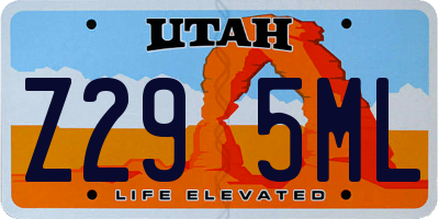 UT license plate Z295ML