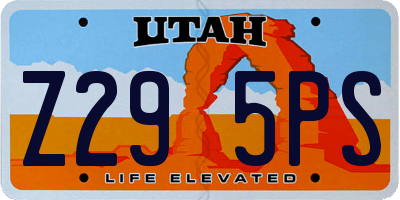 UT license plate Z295PS