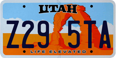 UT license plate Z295TA