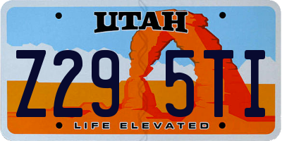 UT license plate Z295TI
