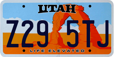 UT license plate Z295TJ