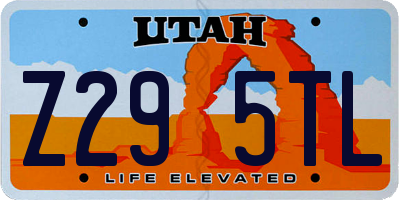 UT license plate Z295TL