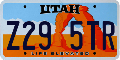 UT license plate Z295TR