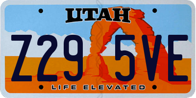UT license plate Z295VE