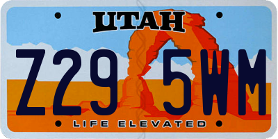 UT license plate Z295WM