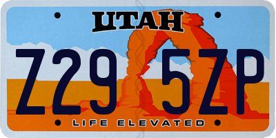 UT license plate Z295ZP