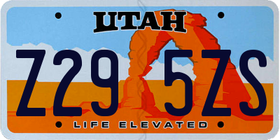 UT license plate Z295ZS