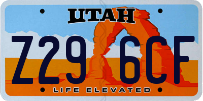 UT license plate Z296CF