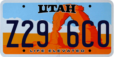 UT license plate Z296CO