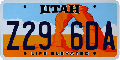 UT license plate Z296DA