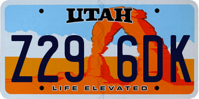 UT license plate Z296DK