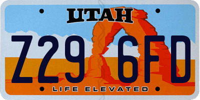 UT license plate Z296FD