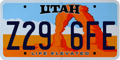 UT license plate Z296FE