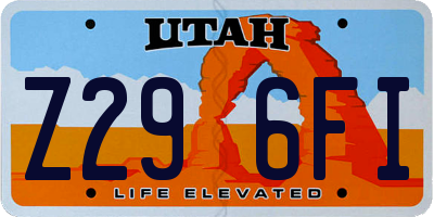 UT license plate Z296FI