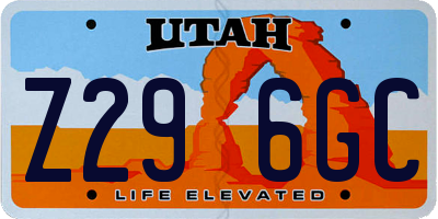 UT license plate Z296GC