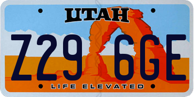 UT license plate Z296GE