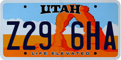 UT license plate Z296HA