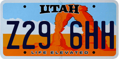 UT license plate Z296HH