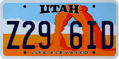 UT license plate Z296ID