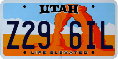 UT license plate Z296IL