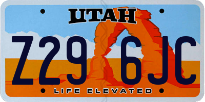 UT license plate Z296JC