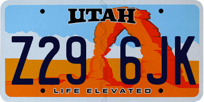UT license plate Z296JK
