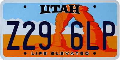 UT license plate Z296LP