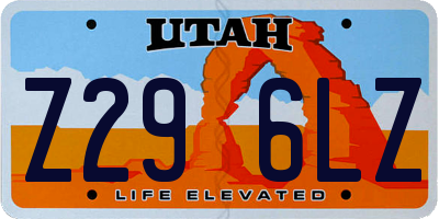 UT license plate Z296LZ