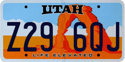 UT license plate Z296QJ