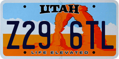 UT license plate Z296TL